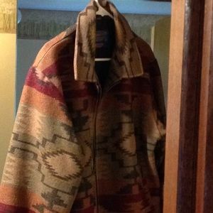 Gorgeous classic native print Pendleton Jacket